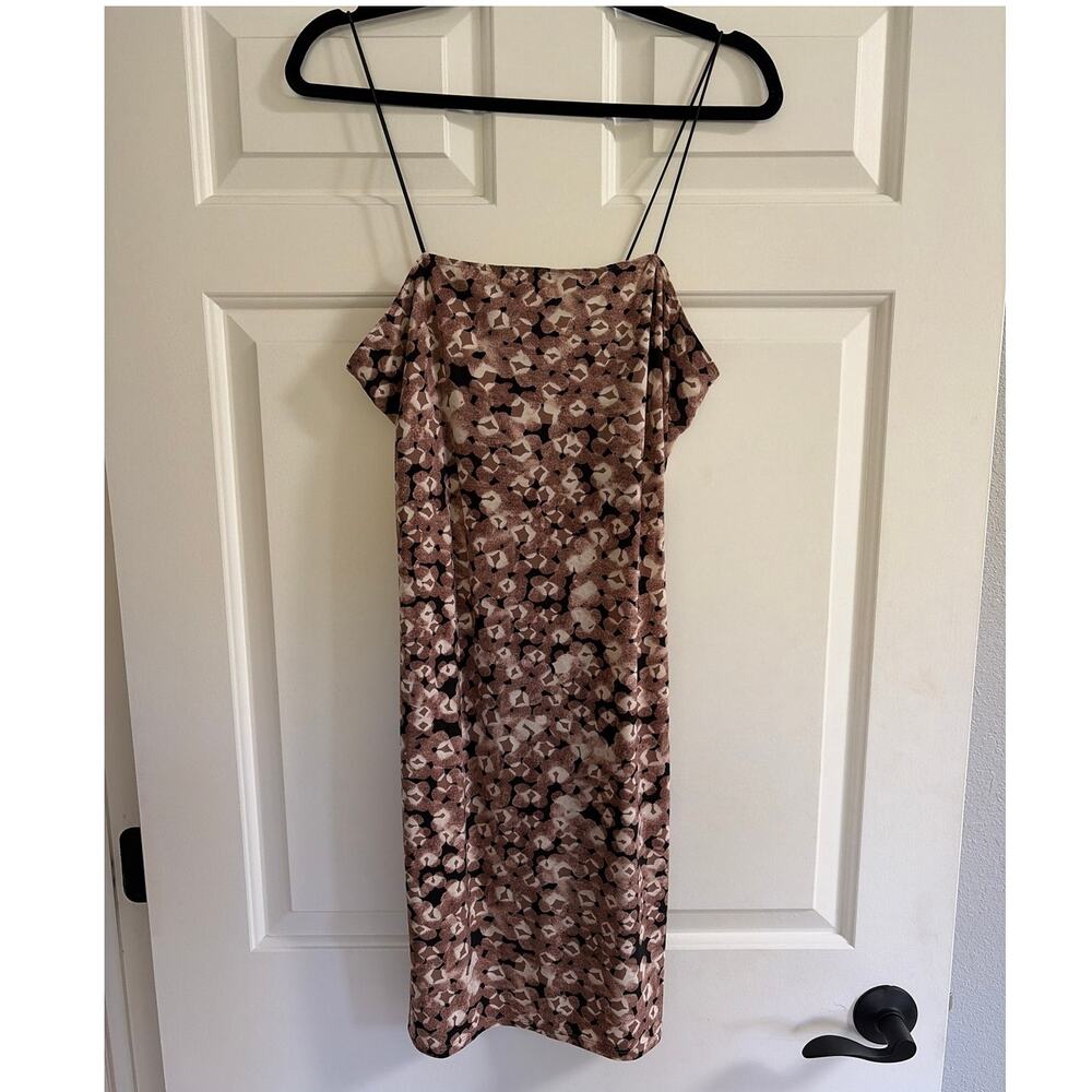 OPEN EDIT Abstract Floral Mini Dress Size L